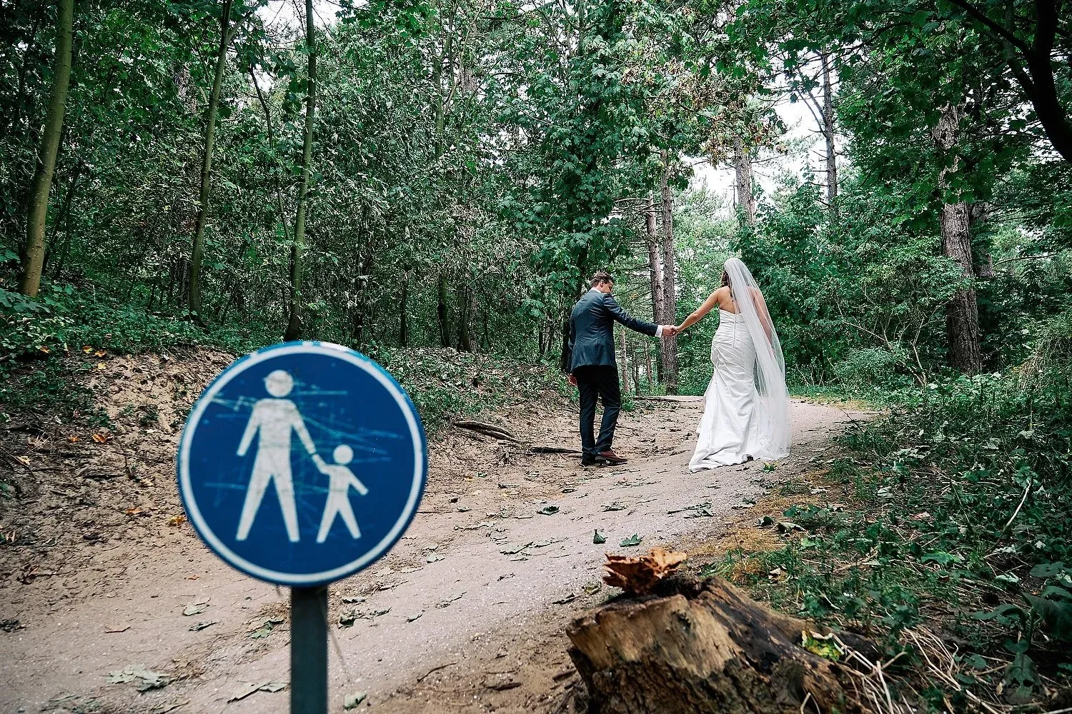 Kimberley & Steven op hun trouwdag