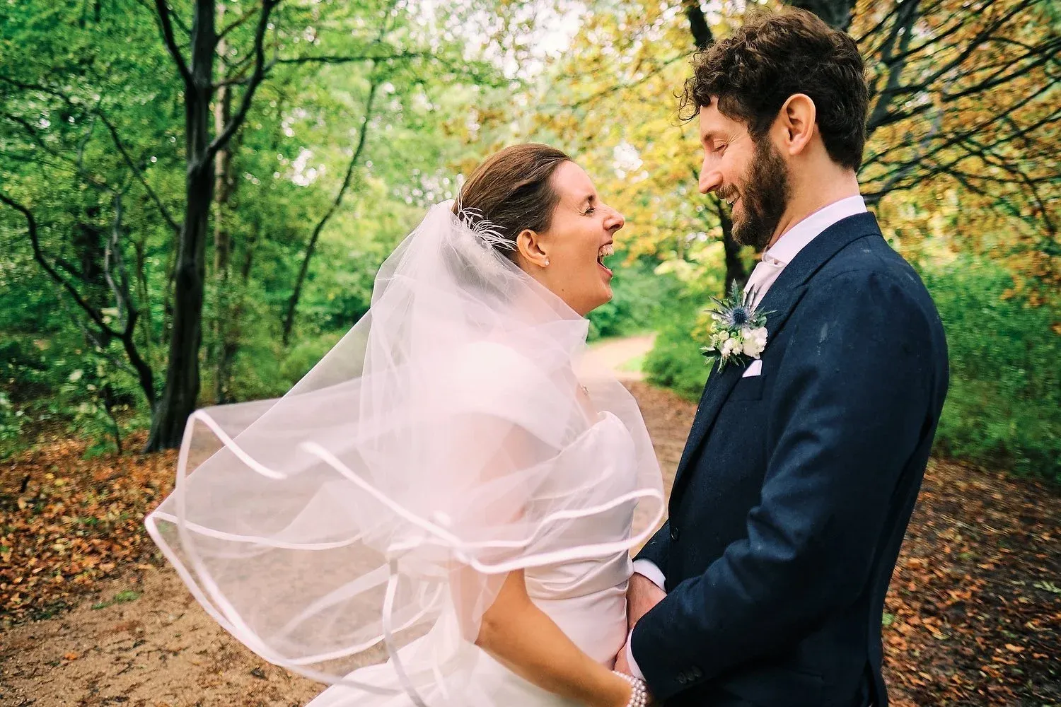 Marloes & Juriaan op hun trouwdag