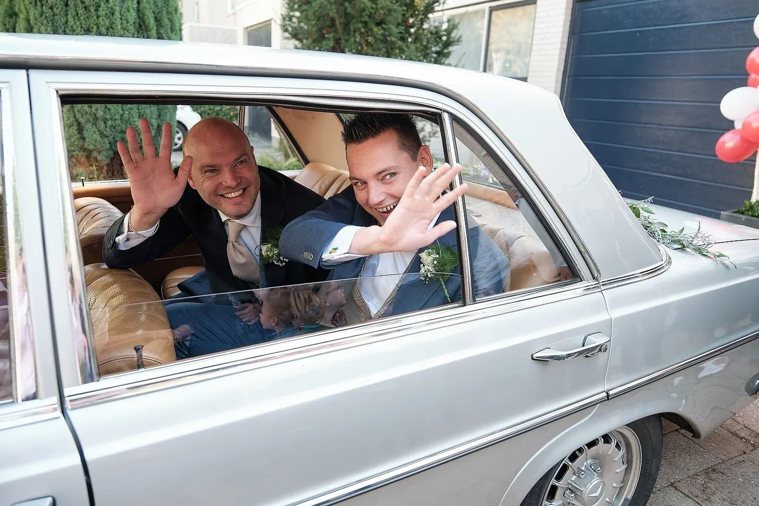 Jeroen & Mathijs  op hun trouwdag
