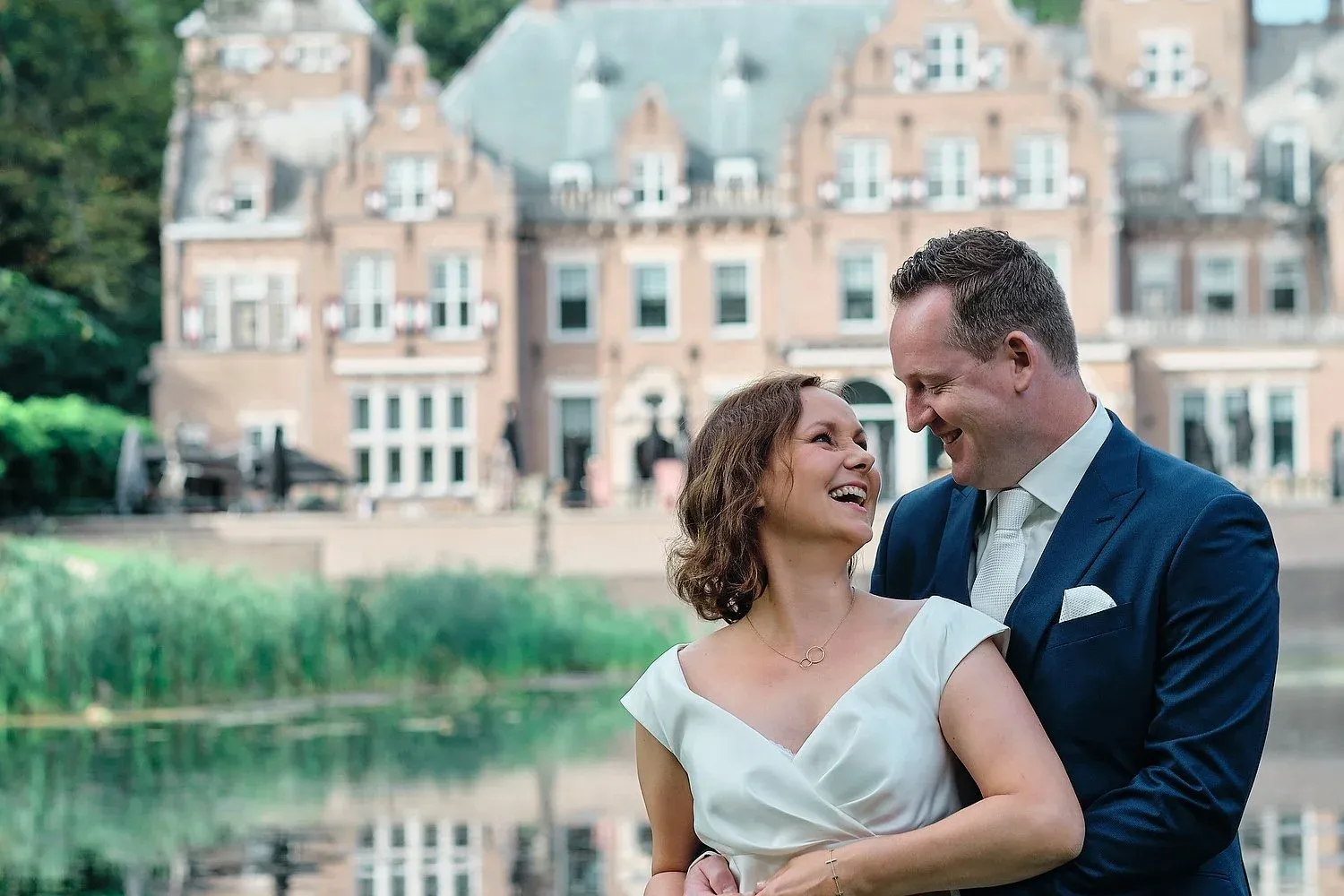 Mirjam & Nick op hun trouwdag