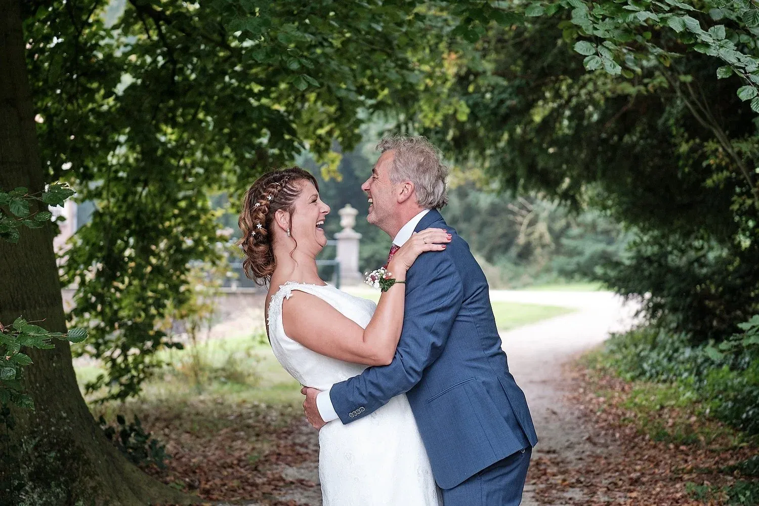 Pim & Saskia op hun trouwdag