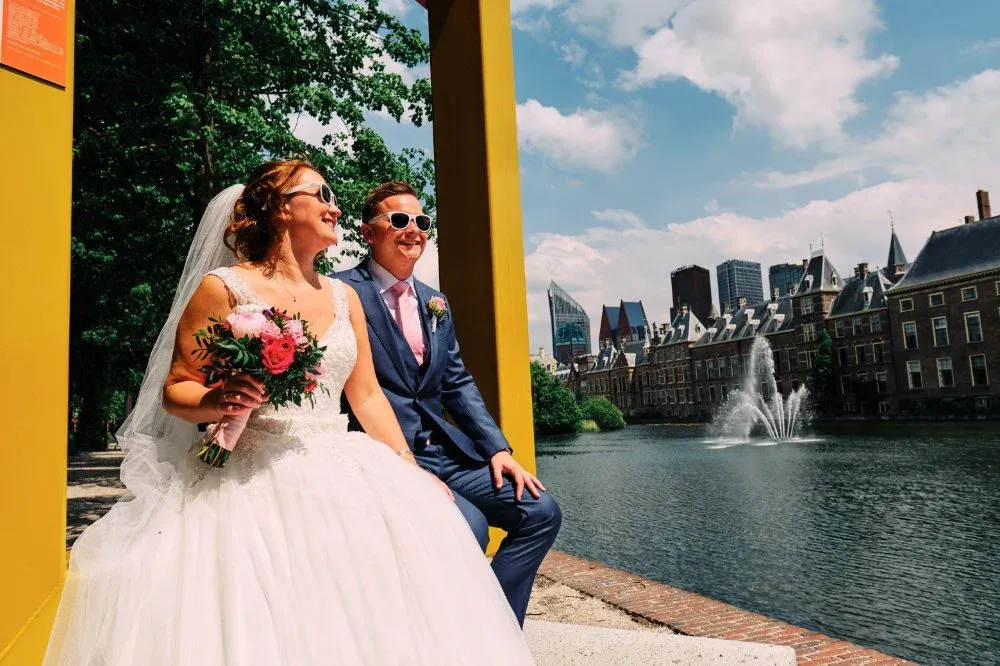 Stefan & Victoria op hun trouwdag