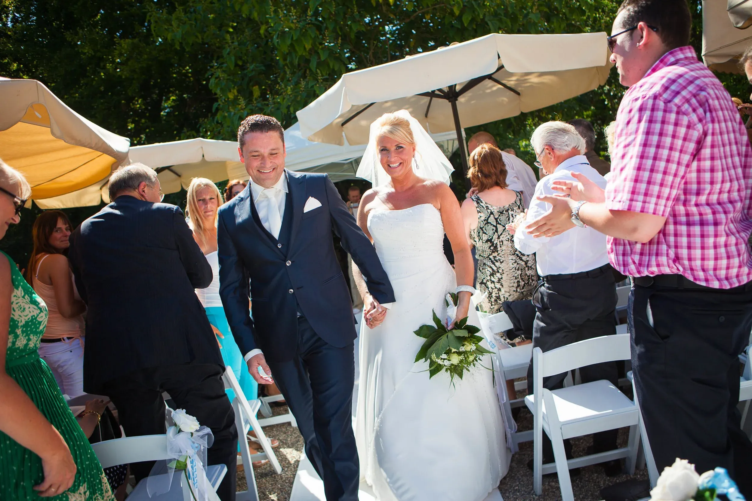 Rowdy en Marlies op hun trouwdag