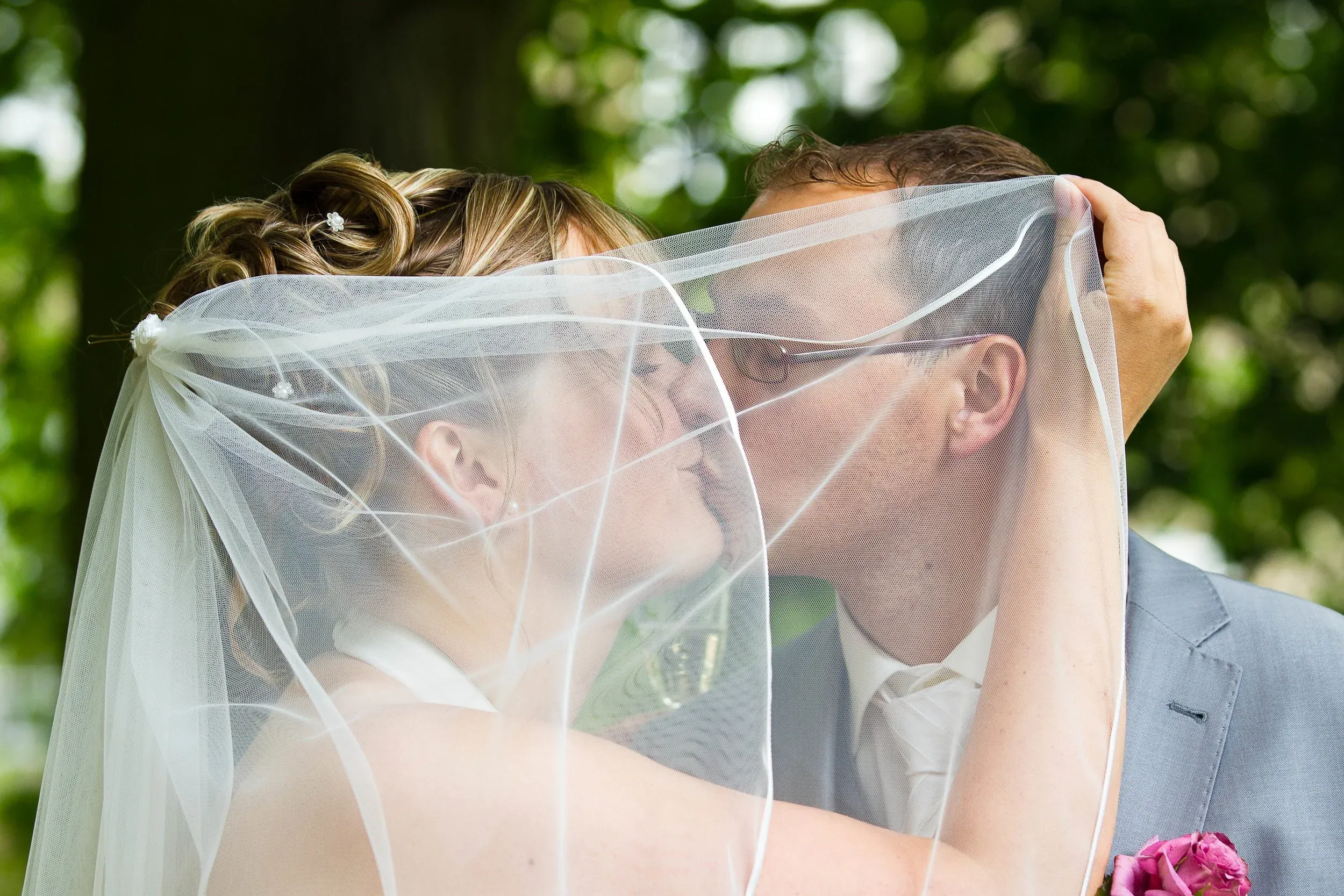 Karin en Wijnand op hun trouwdag