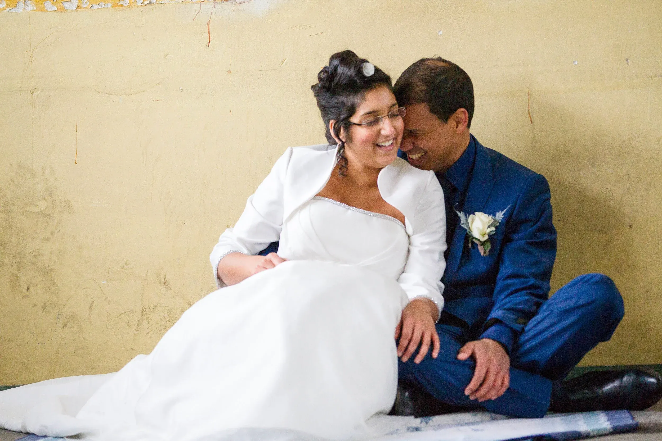 Krystel en Francis op hun trouwdag