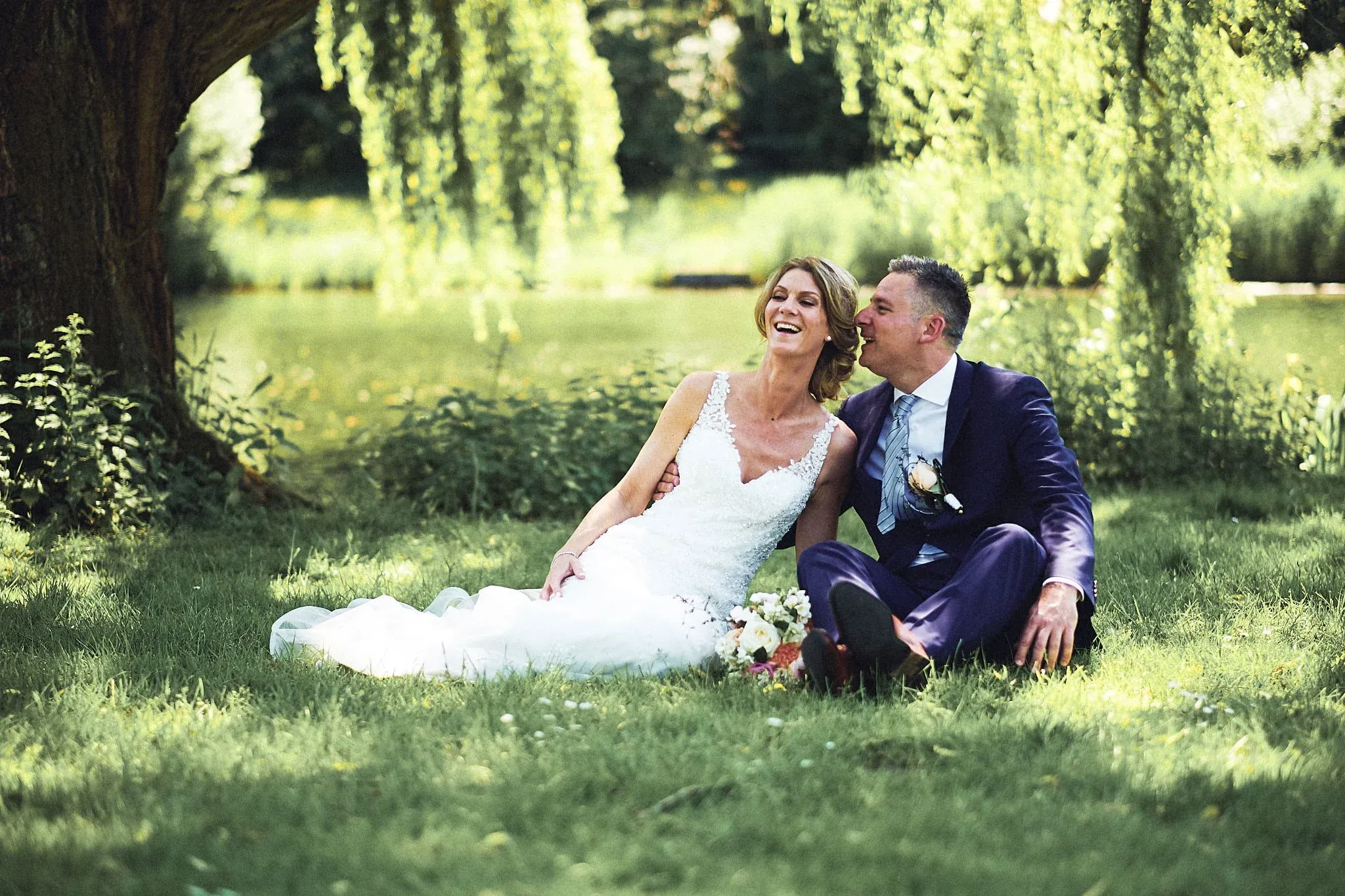 Richard en Ingrid op hun trouwdag