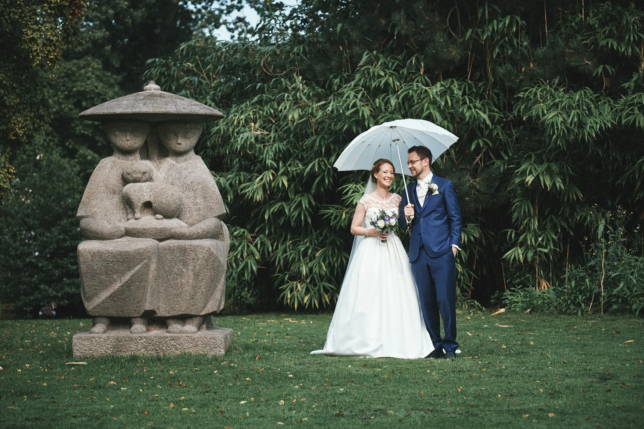 Carlette & Thomas op hun trouwdag