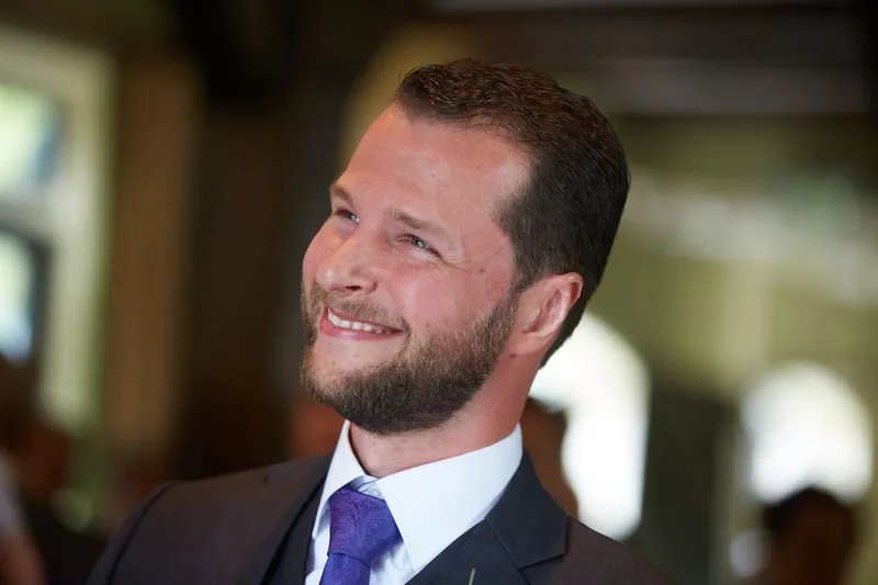 Robbert lacht