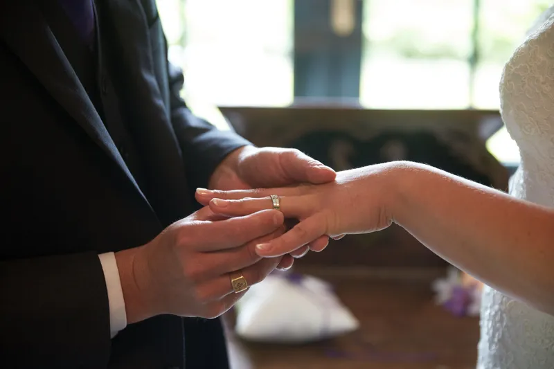 De ringen worden gewisseld