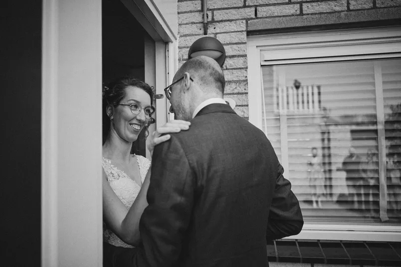 Ilse en Robbert in de deuropening