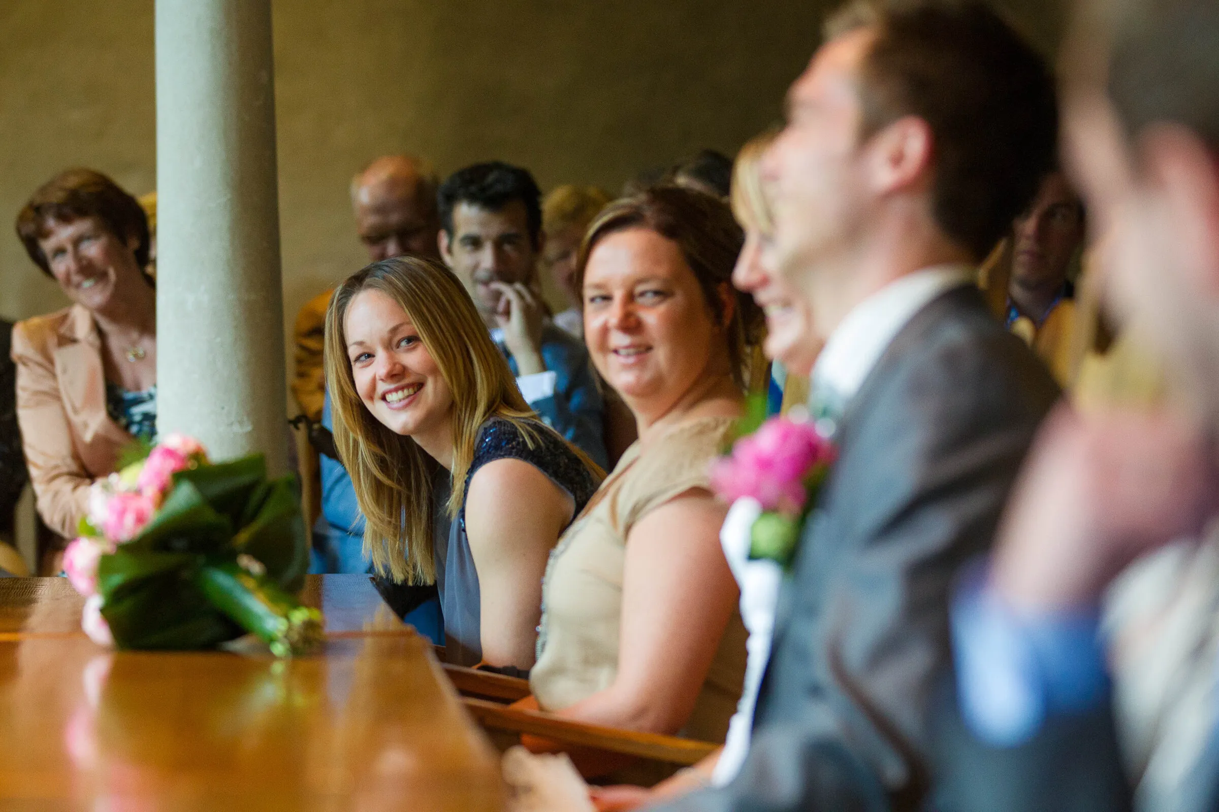Eveline, gast bij Peggy & Jeroen op hun trouwdag