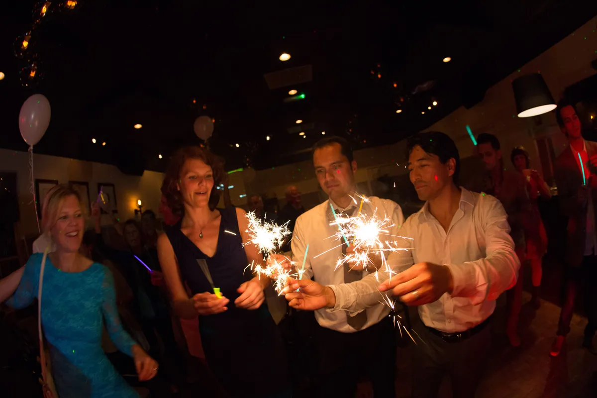 Sterretjes op de dansvloer aan het eind van de avond
