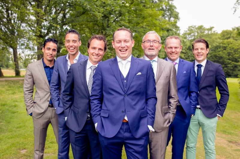 Hans met zijn vrienden