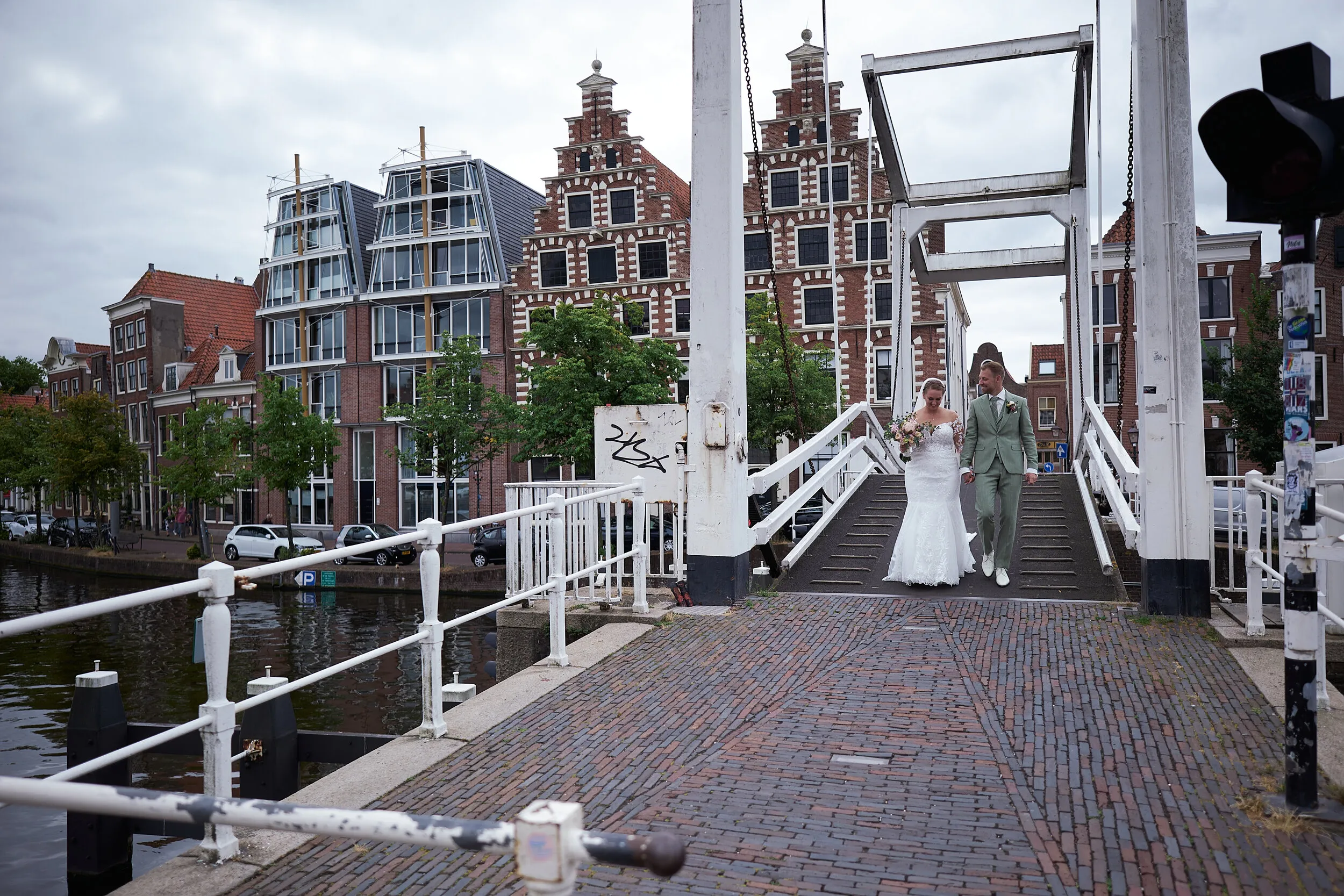 Liëla & Jeffrey op hun trouwdag