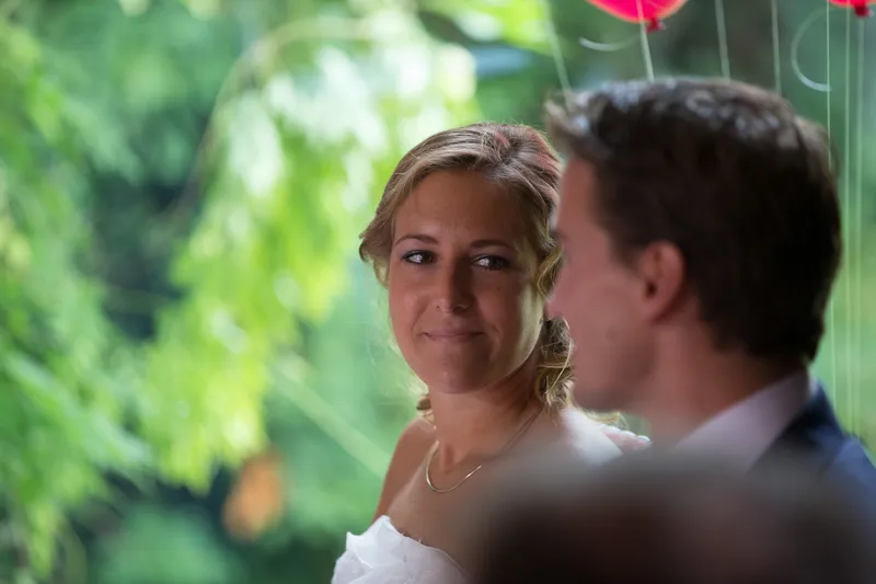 Karin en Wannes kijken elkaar aan