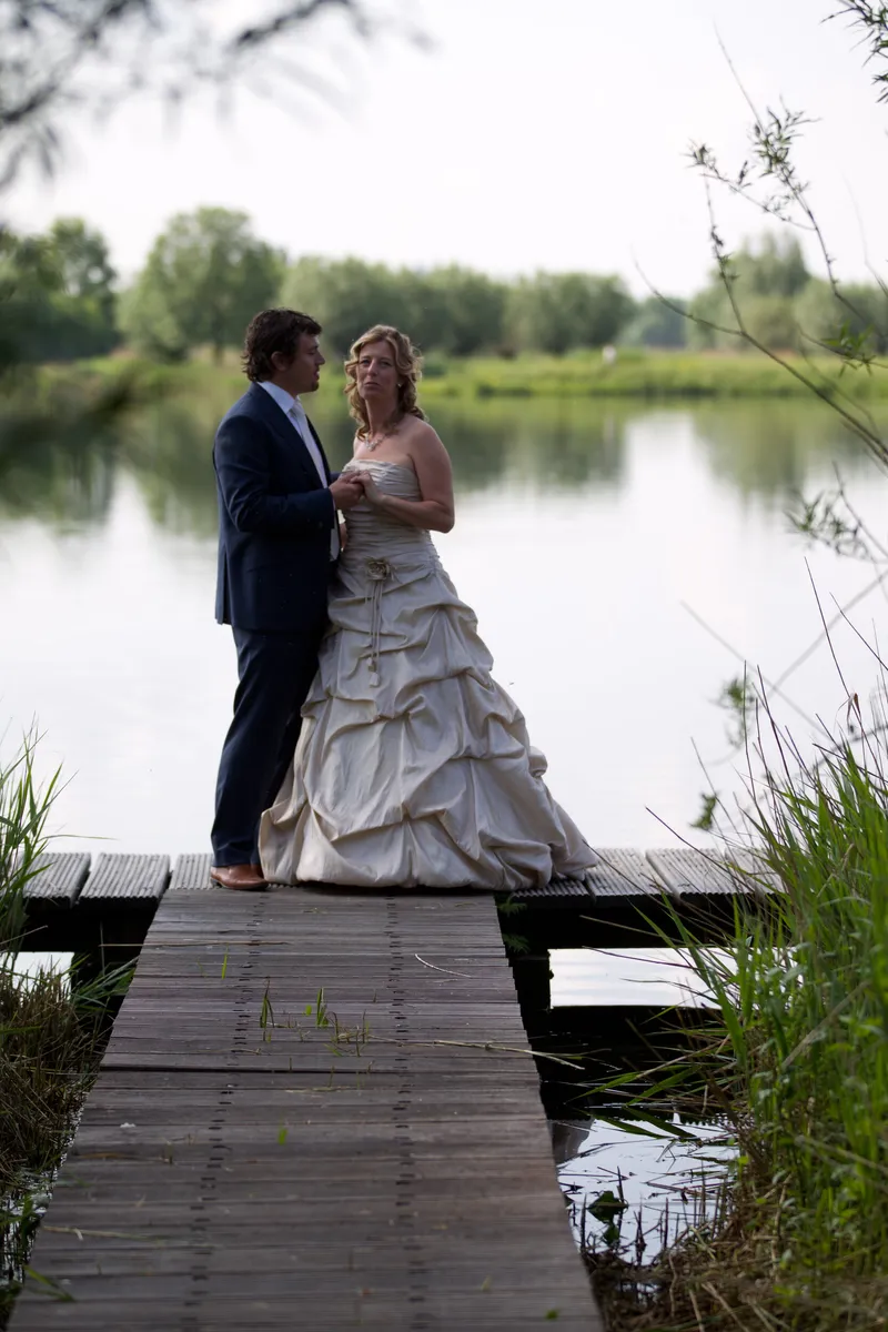 Patricia en Arno op het eind van de steiger