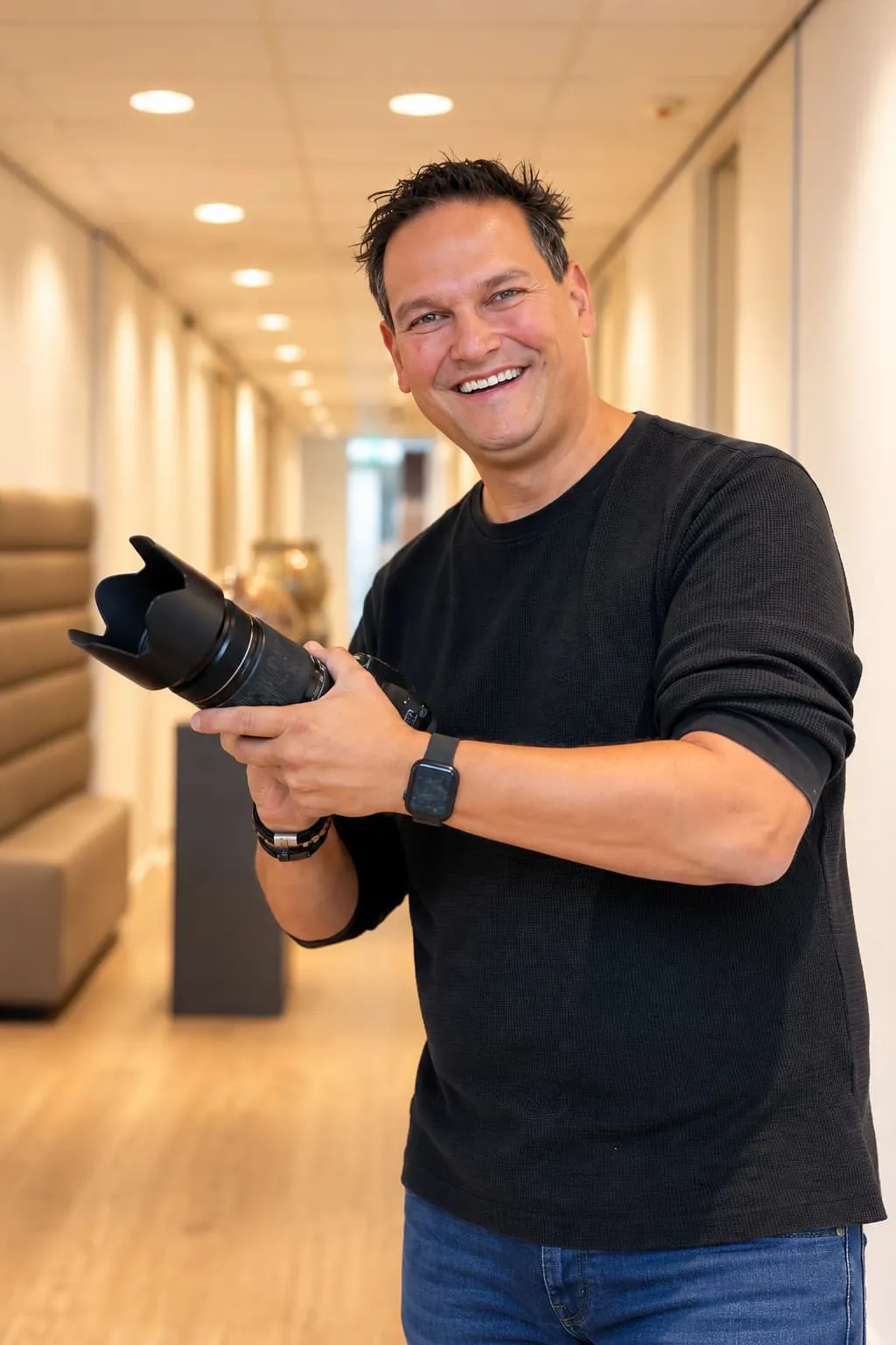 Stefan Segers met zijn camera