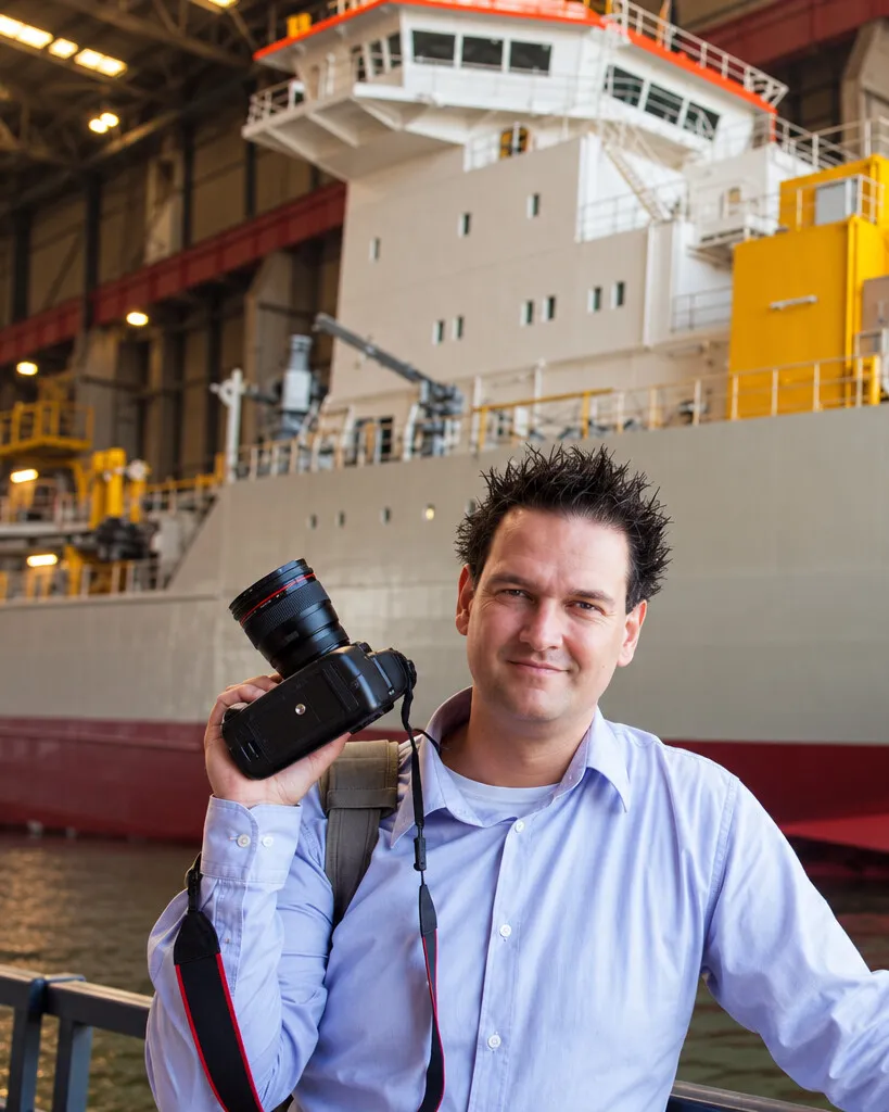 Stefan Segers met zijn camera