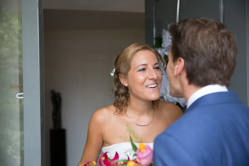 Karin ziet Wannes voor het eerst