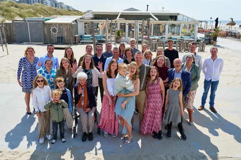 Groepsfoto voor Beachclub Titus