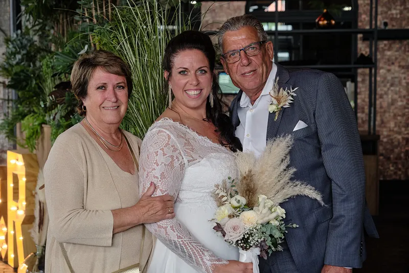 Regina met haar ouders in de Torpedoloods