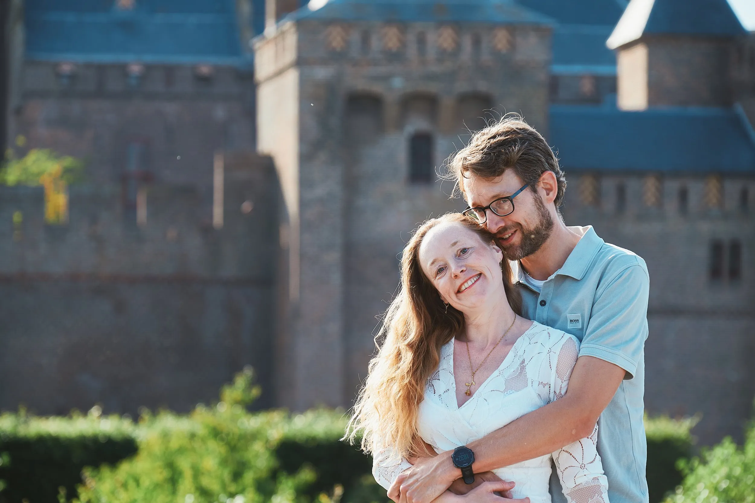Het huwelijksaanzoek van Yvonne aan Bert bij het Muiderslot