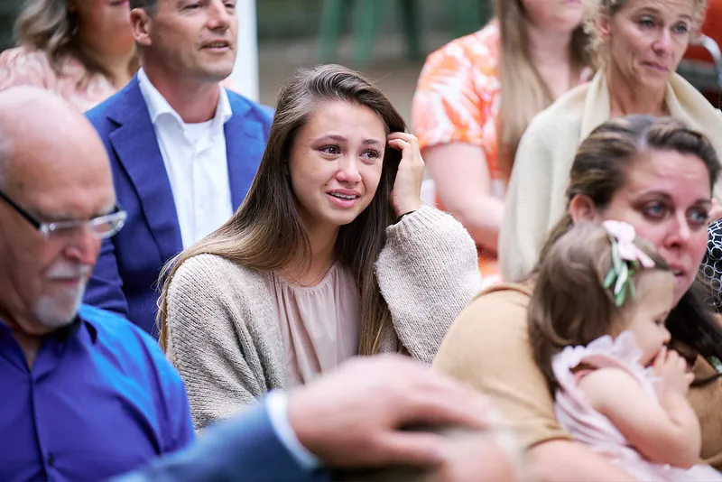 Gasten worden emotioneel tijdens de geloften